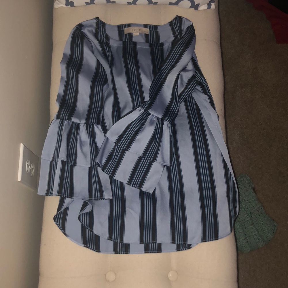 LOFT bell-sleeved blouse